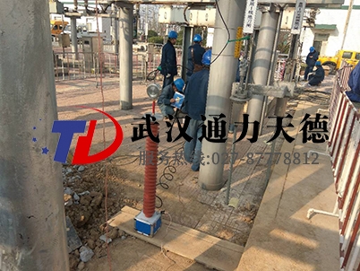 陜西涇陽(yáng)縣220KV變電站直流高壓發(fā)生器試驗(yàn)現(xiàn)場(chǎng)